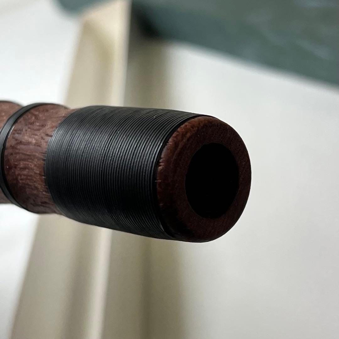 【未使用】 龍笛 花梨製 紐巻 神具 雅楽 篳篥 笛 横笛 和楽器 楽器