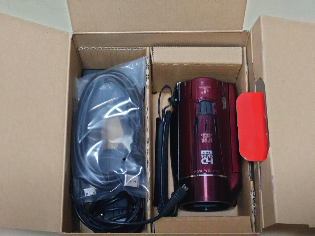 Canon デジタルビデオカメラ iVIS HF M51 レッド