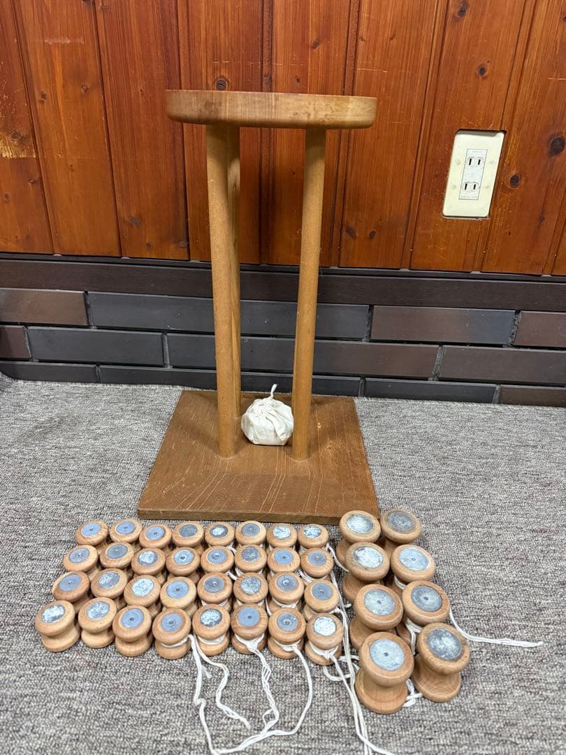 組紐台　組台　丸台　組玉　重り玉　セットで