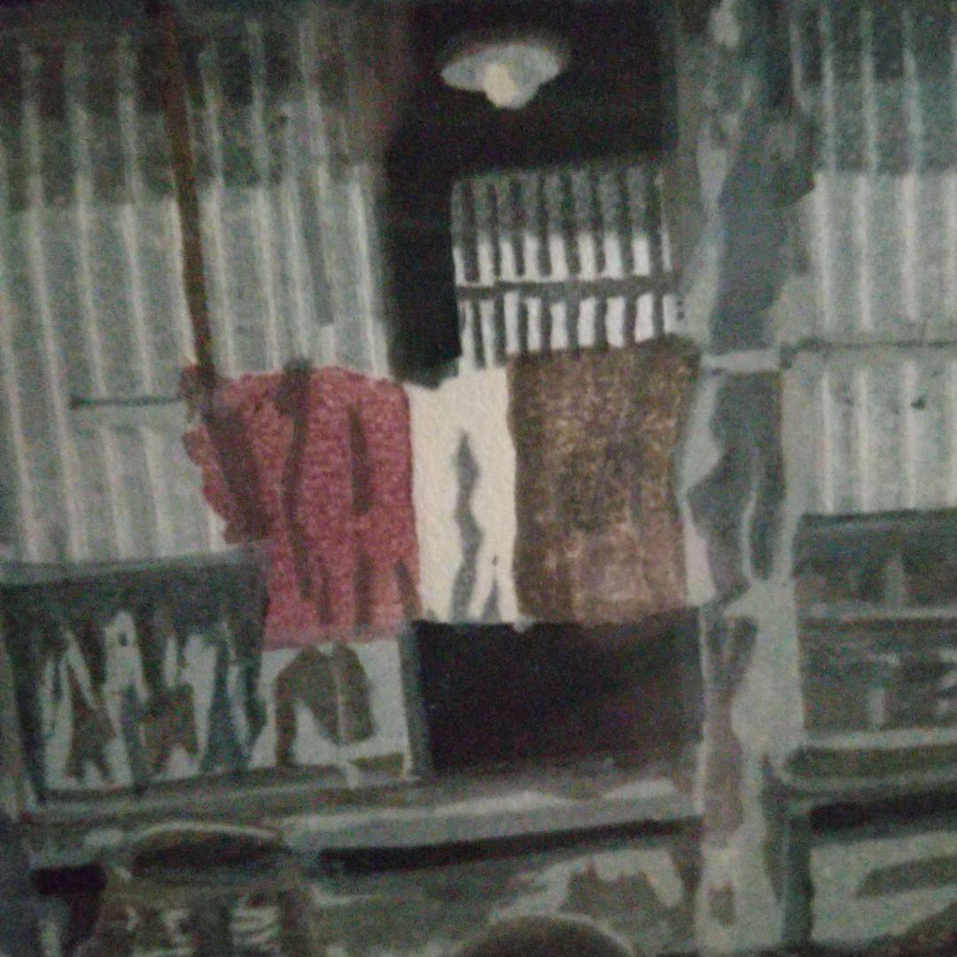 牧野 光陽 版画『風 霜』