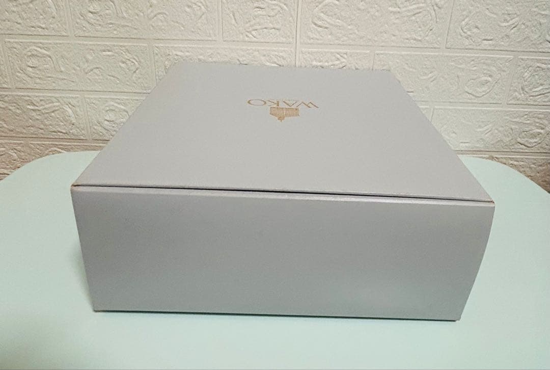 WAKO ネイビー レザー ハンドバッグ