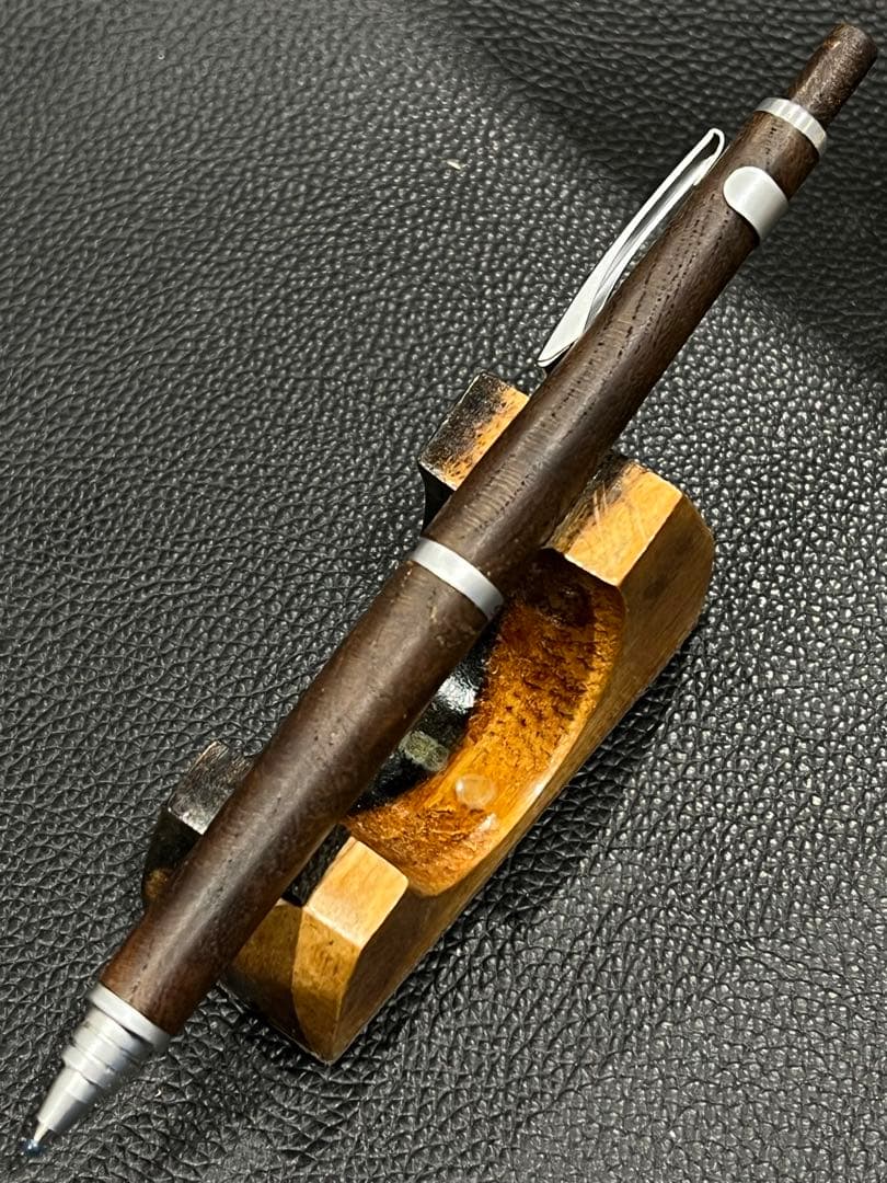 まさみつ　S20ボールペン 神代欅+ノックボタン