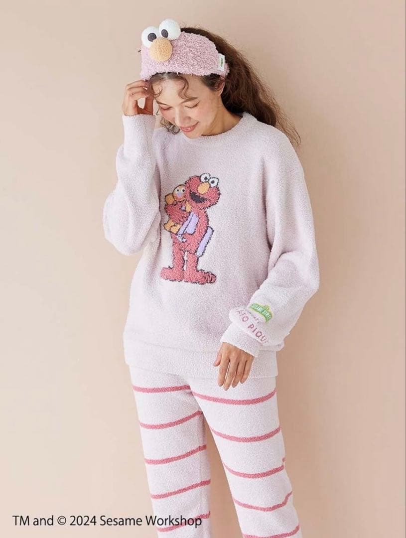 【SESAME STREET】モチーフJQDプルオーバー&ロングパンツセット