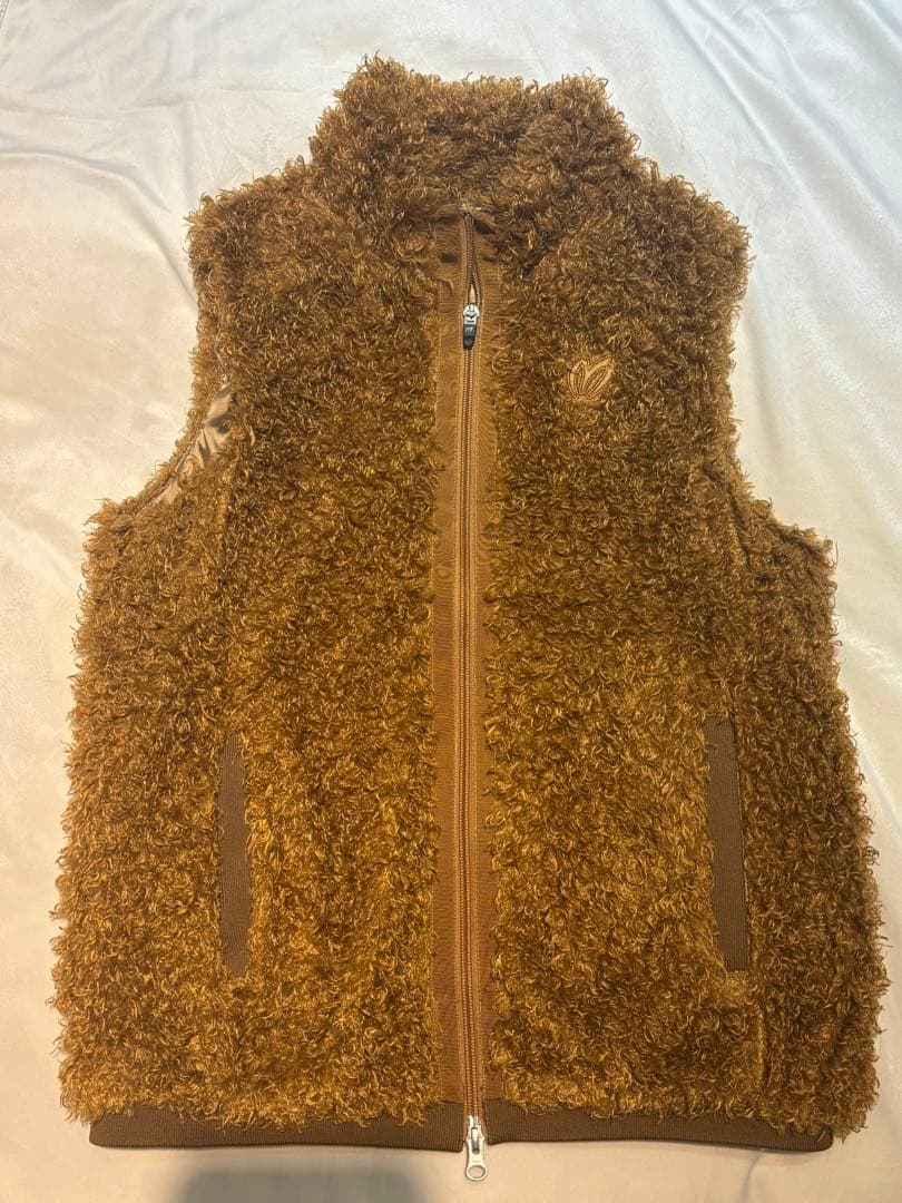 マスターバニーエディション　ふわもこボア　ベスト　テディベアブラウン　サイズ1