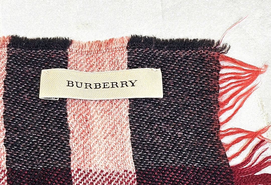 希少　BURBERRY　バーバリー　リバーシブル　カラー　チェック　マフラー