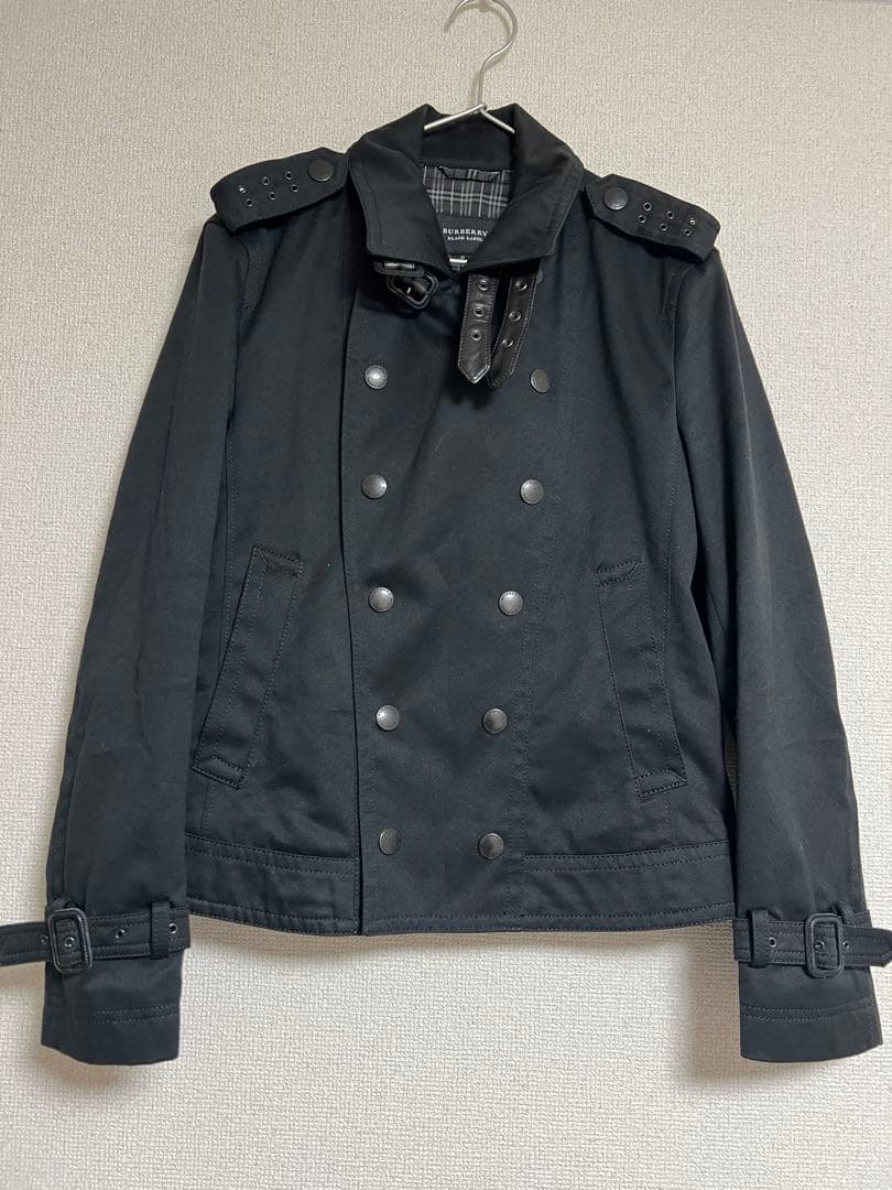 BURBERRY BLACK LABEL ナポレオンジャケット ブラック