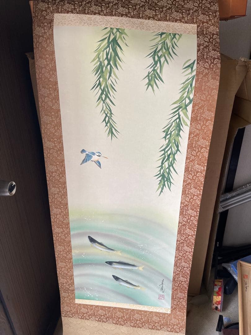 絹本画、手描き画、巻物画