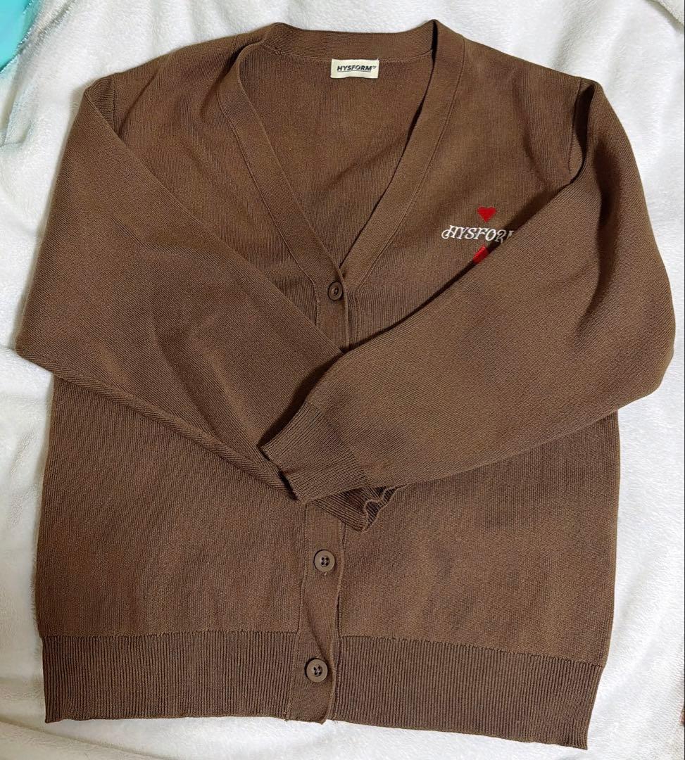 HYSFORM ブラウン カーディガン Lサイズ