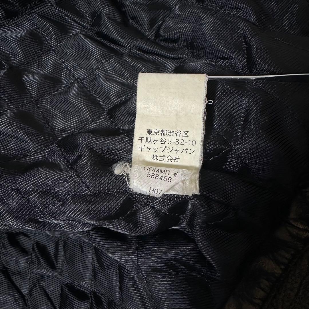 00s BANANA REPUBLIC 加工牛革 シングルライダース 雰囲気抜群