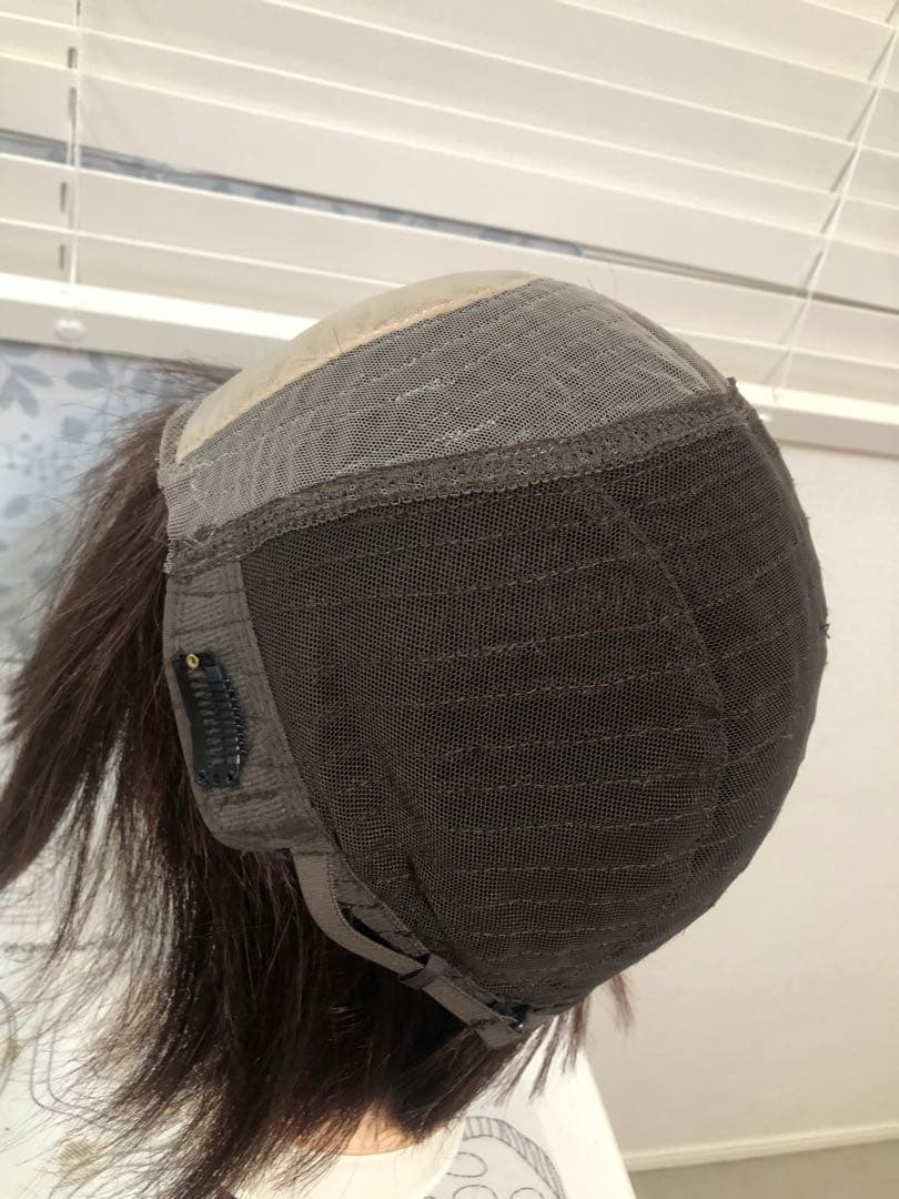 人毛100% ショートボブ ダークブラウン　未使用