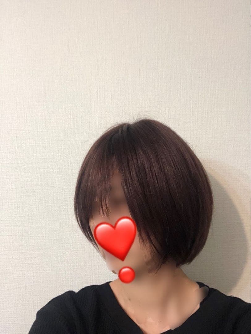 人毛100% ショートボブ ダークブラウン　未使用