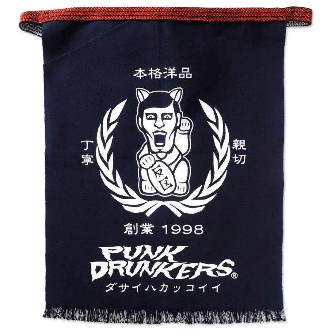 【新品未使用】パンクドランカーズ　招き猫の前掛け　インディゴ　激レア