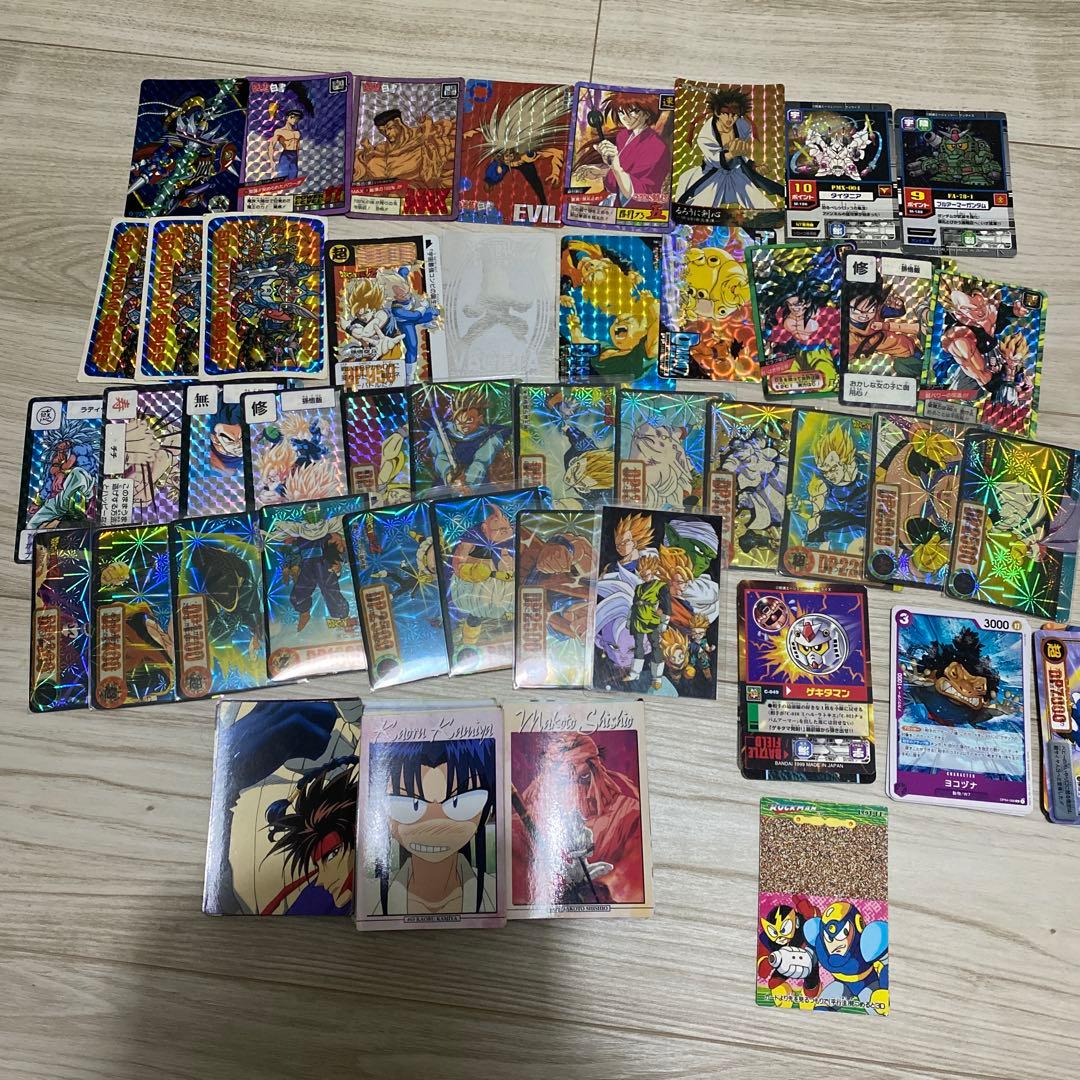 ドラゴンボール 幽遊白書　るろうに剣心　ガンダム　カードまとめ売り