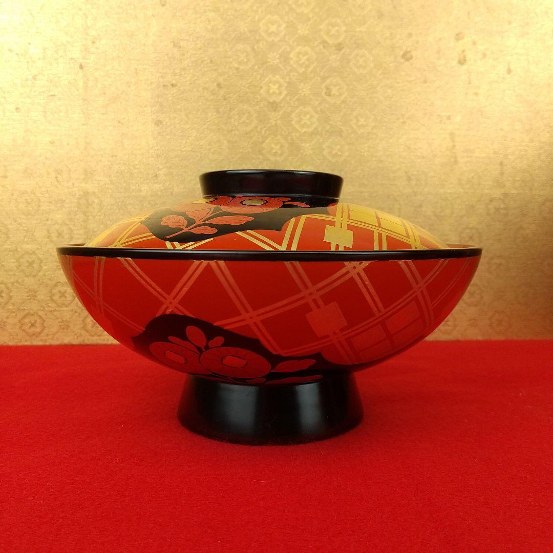 輪島塗　秀衡蒔絵煮物椀　大向高州堂　10客