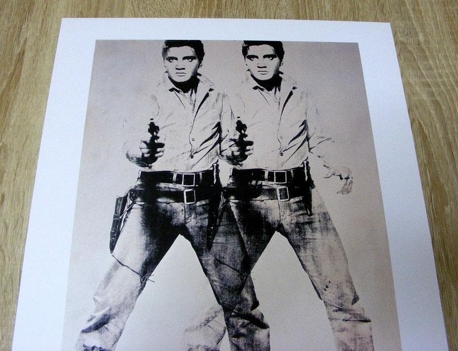 ウォーホル Two Elvis (1963)（エルビス) ドイツ製ポスター