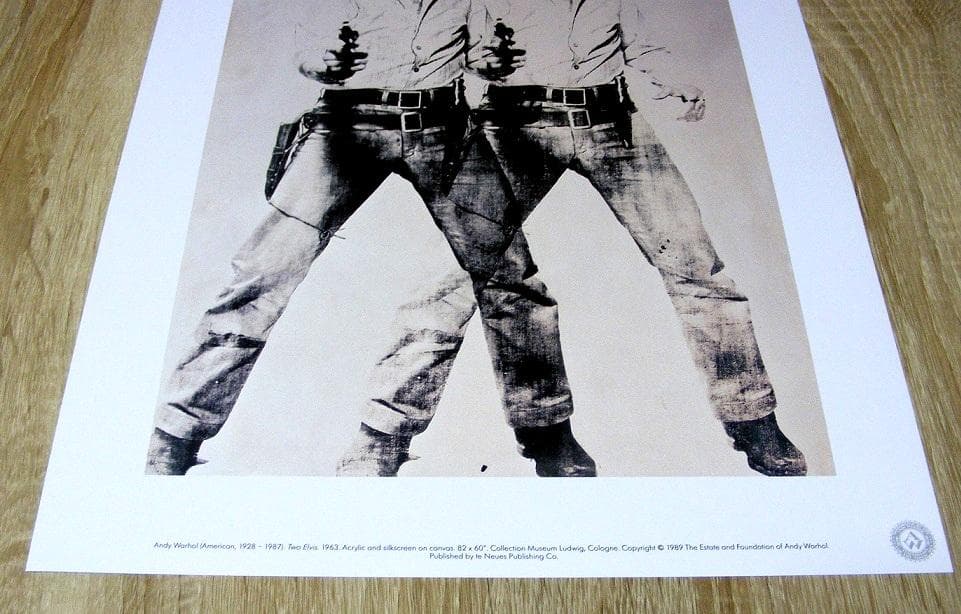 ウォーホル Two Elvis (1963)（エルビス) ドイツ製ポスター