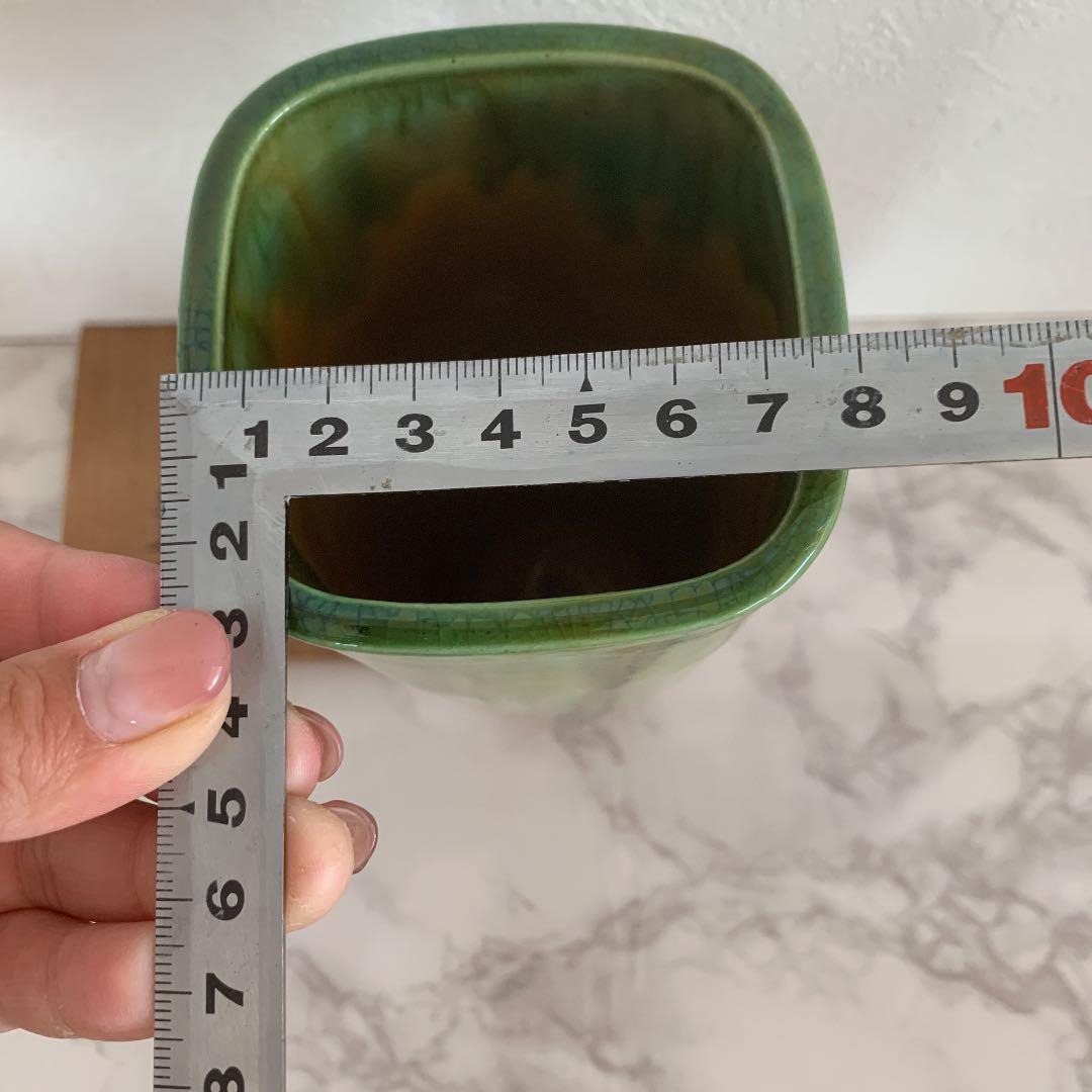 清水六兵衛 作 三彩流花瓶