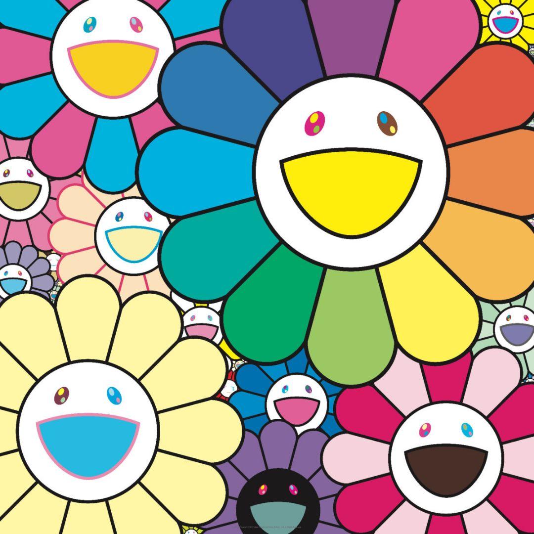 お花がいっぱい 村上隆 ポスター エディションプリント