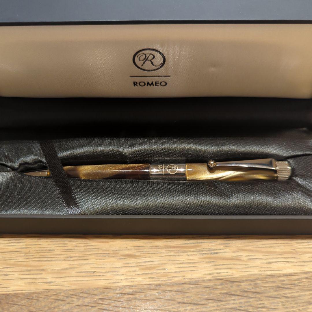 ROMEO ボールペン #3 細軸 イタリアンベージュ 箱付 中古美品