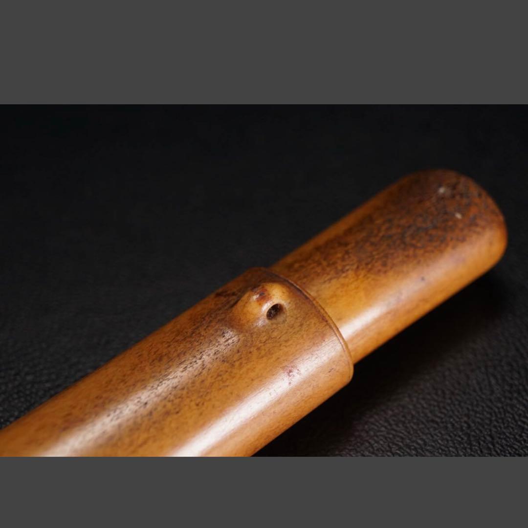 銀細工 金工 正則 象嵌入 銀製煙管 煙管筒 提げ物 根付 彫刻 骨董品 キセル