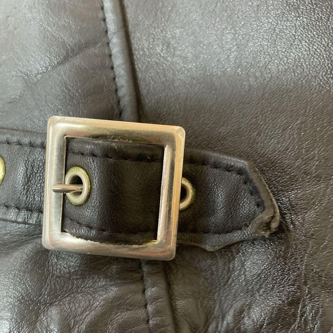 【美品】Schott シングルライダース 極厚革 ライナー付 人気モデル 641