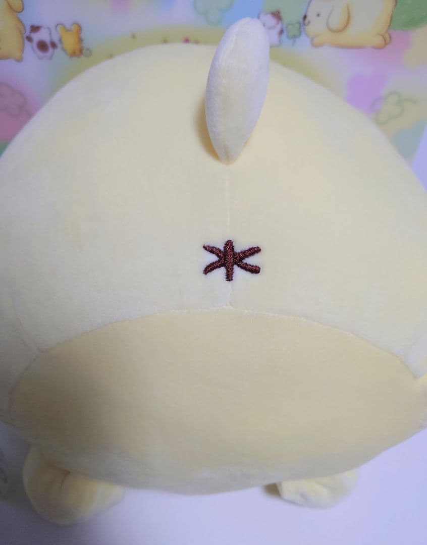 ポムポムプリン　ぬいぐるみ　クローバー　ムニュムニュ　L