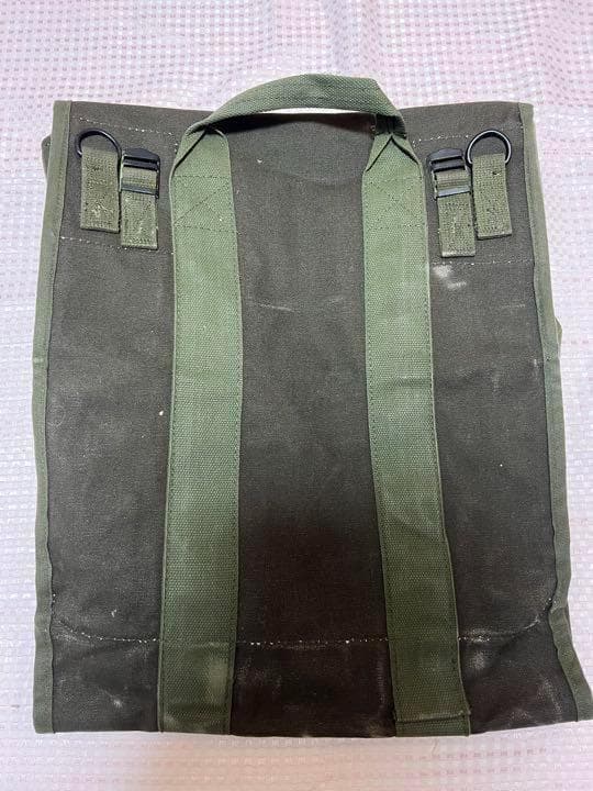 米軍 実物 テントリペアキットバッグ キャンバス