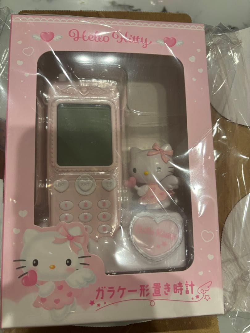 サンリオ ガラケー型置き時計 ハローキティ