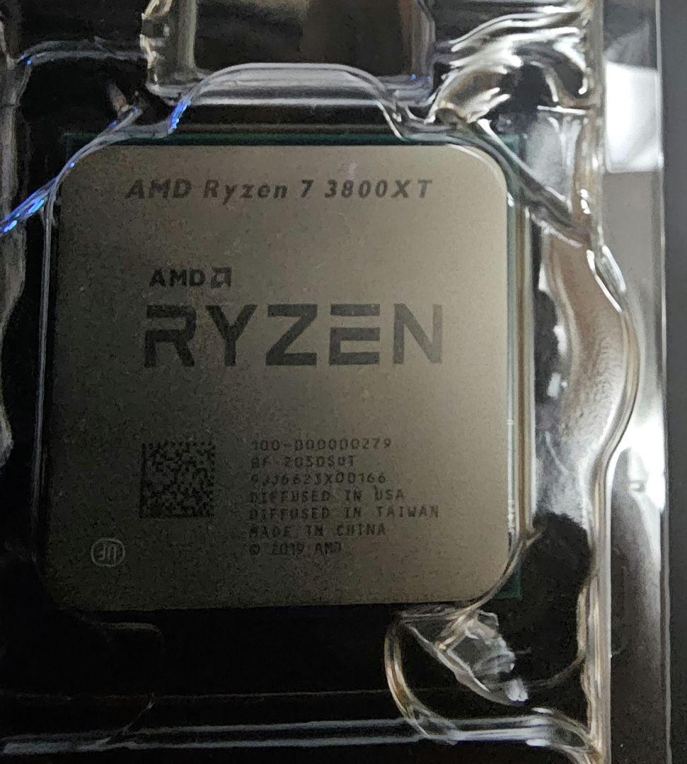 ryzen7 3800xt 動作未確認