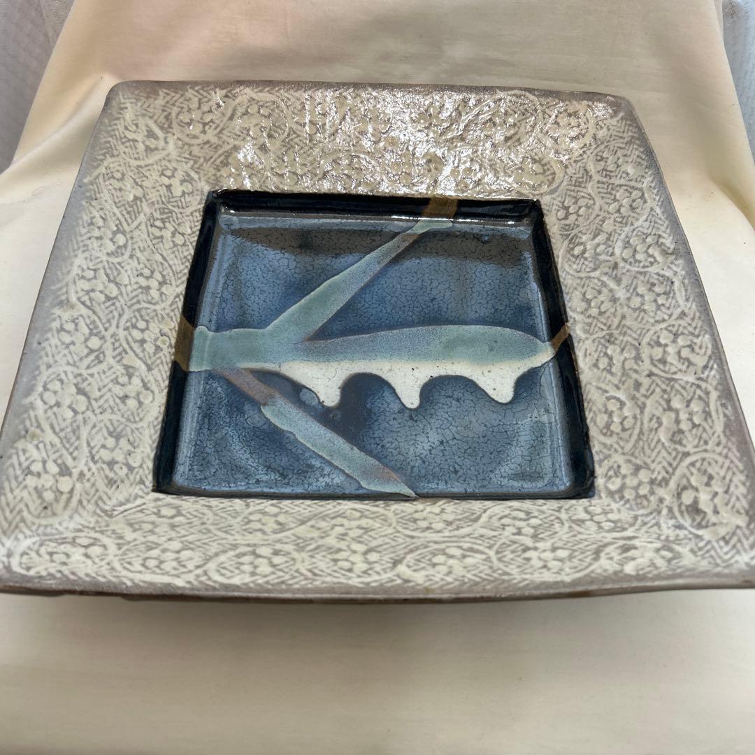 ◉本日限定◉島岡達三　象嵌　角皿　共箱付き
