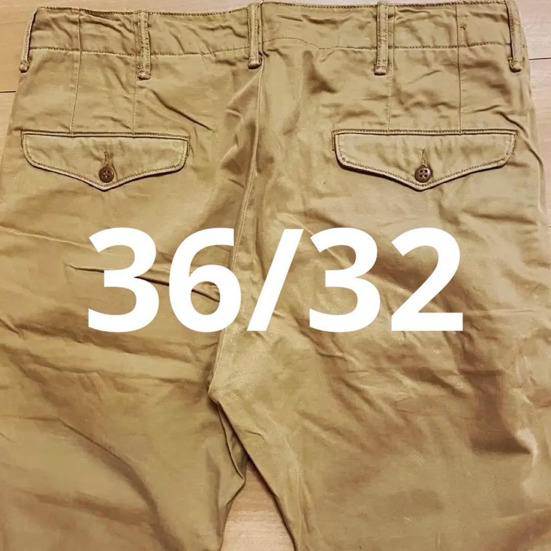 36/32 RRL COTTON CHINO TROUSER チノパン　ベージュ