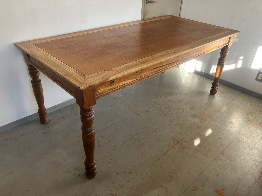 Ichino オールドチーク　ダイニングテーブル　無垢材