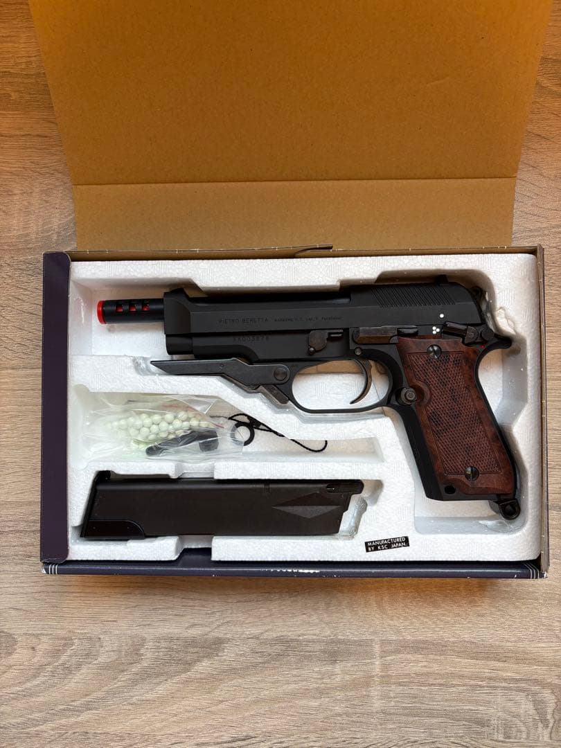 M93RII KSC ガスガン ブラック ウッド調