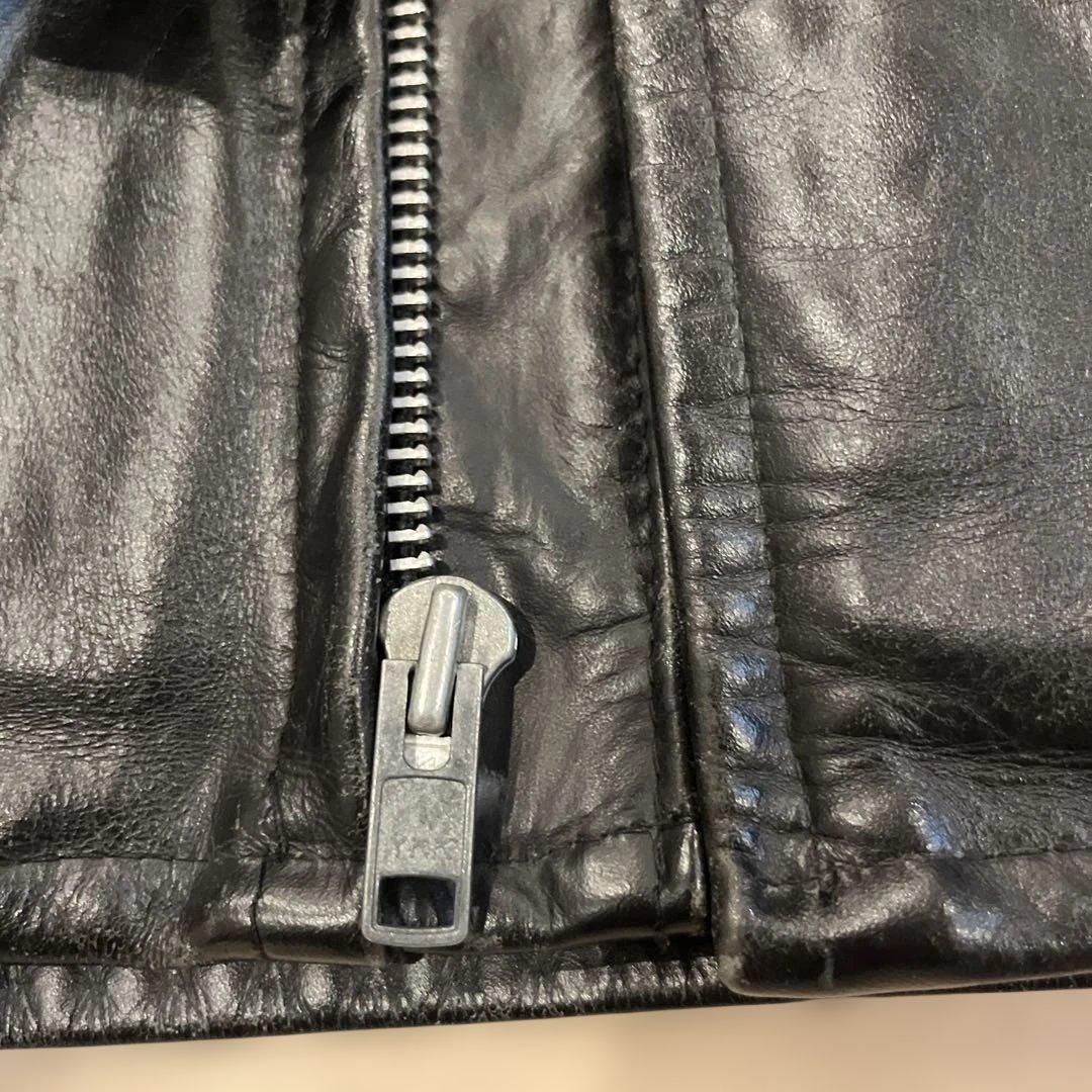 人気定番　Schott　641 立ち襟シングルライダース　３４　ボアライナー付