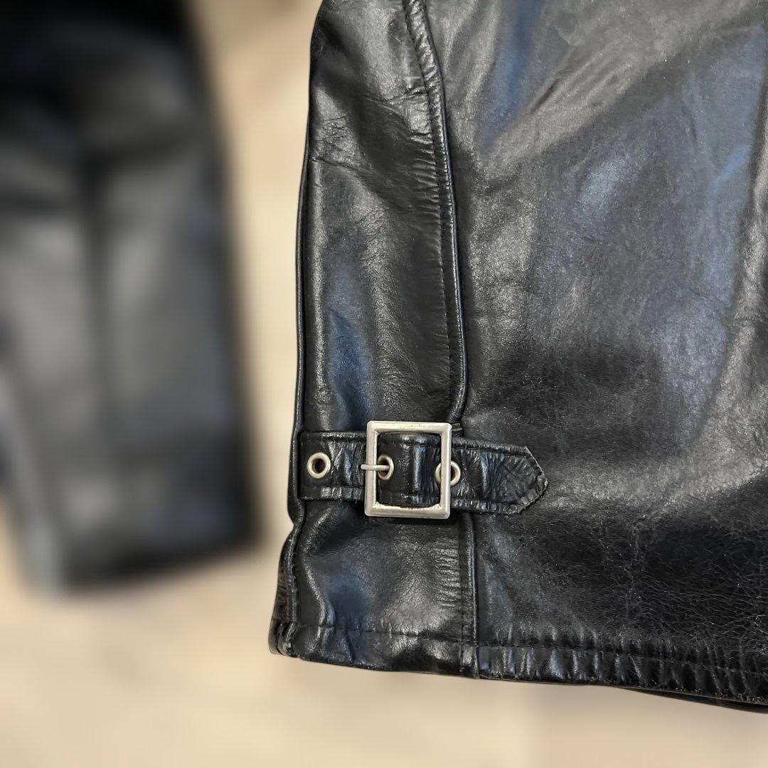 人気定番　Schott　641 立ち襟シングルライダース　３４　ボアライナー付