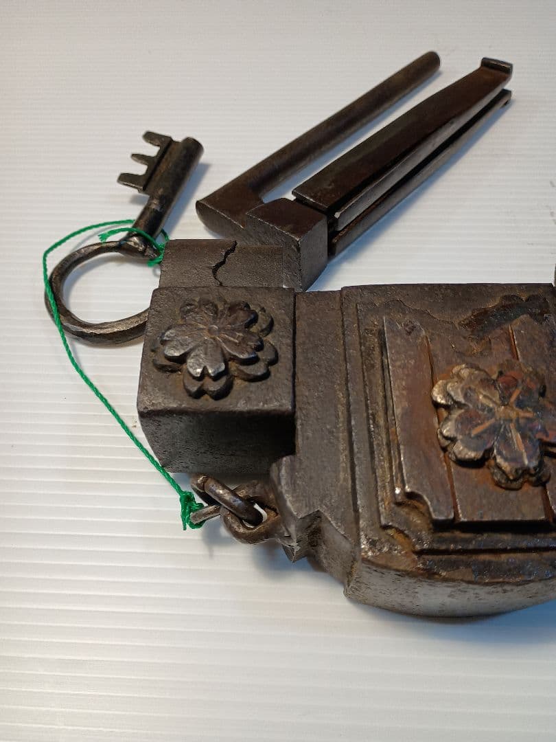 阿波錠前 蔵錠 カジヤバラ住源作 ６枚バネ