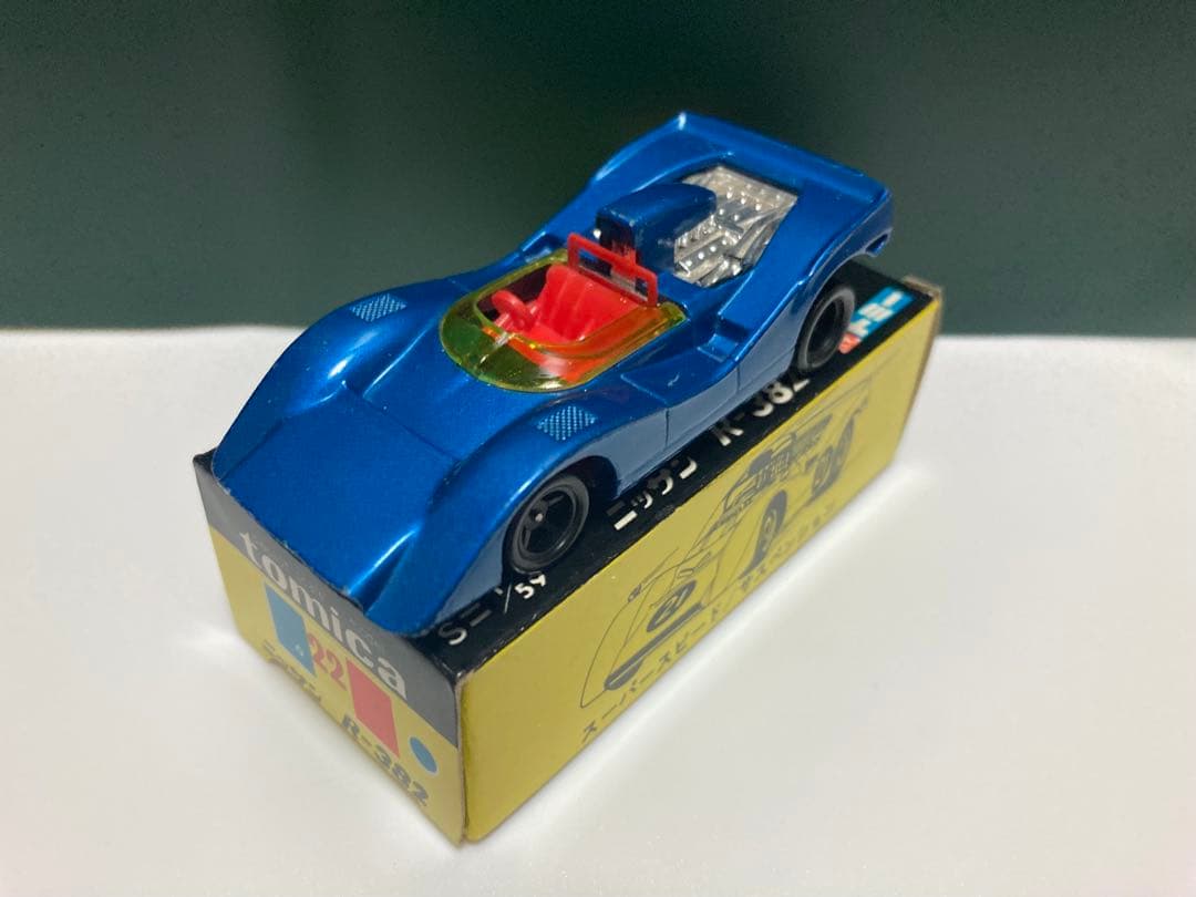 トミカ　No.22-1-1日本製　ニッサン　R-382 青色指定箱　入手難易度A