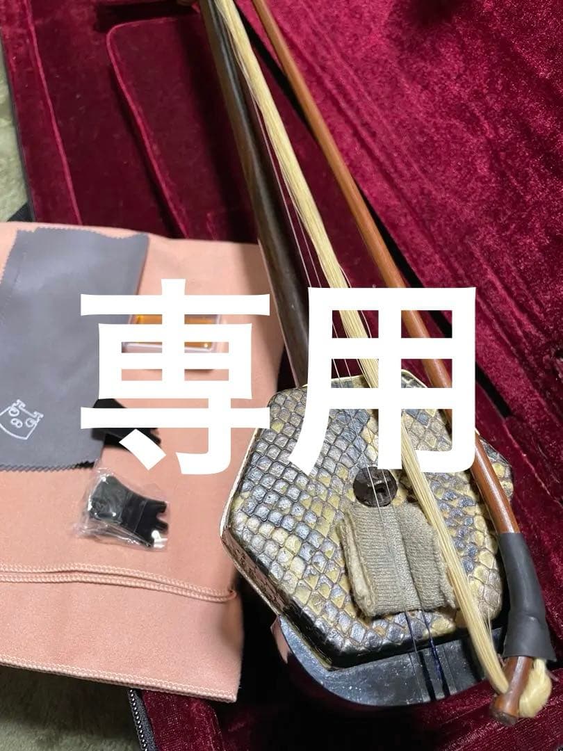 二胡 敦煌牌　付属品＆ケース付き