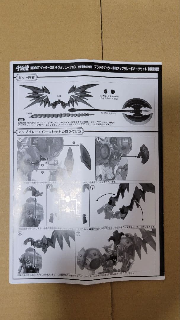 RIOBOT ブラックゲッター専用アップグレードパーツセット