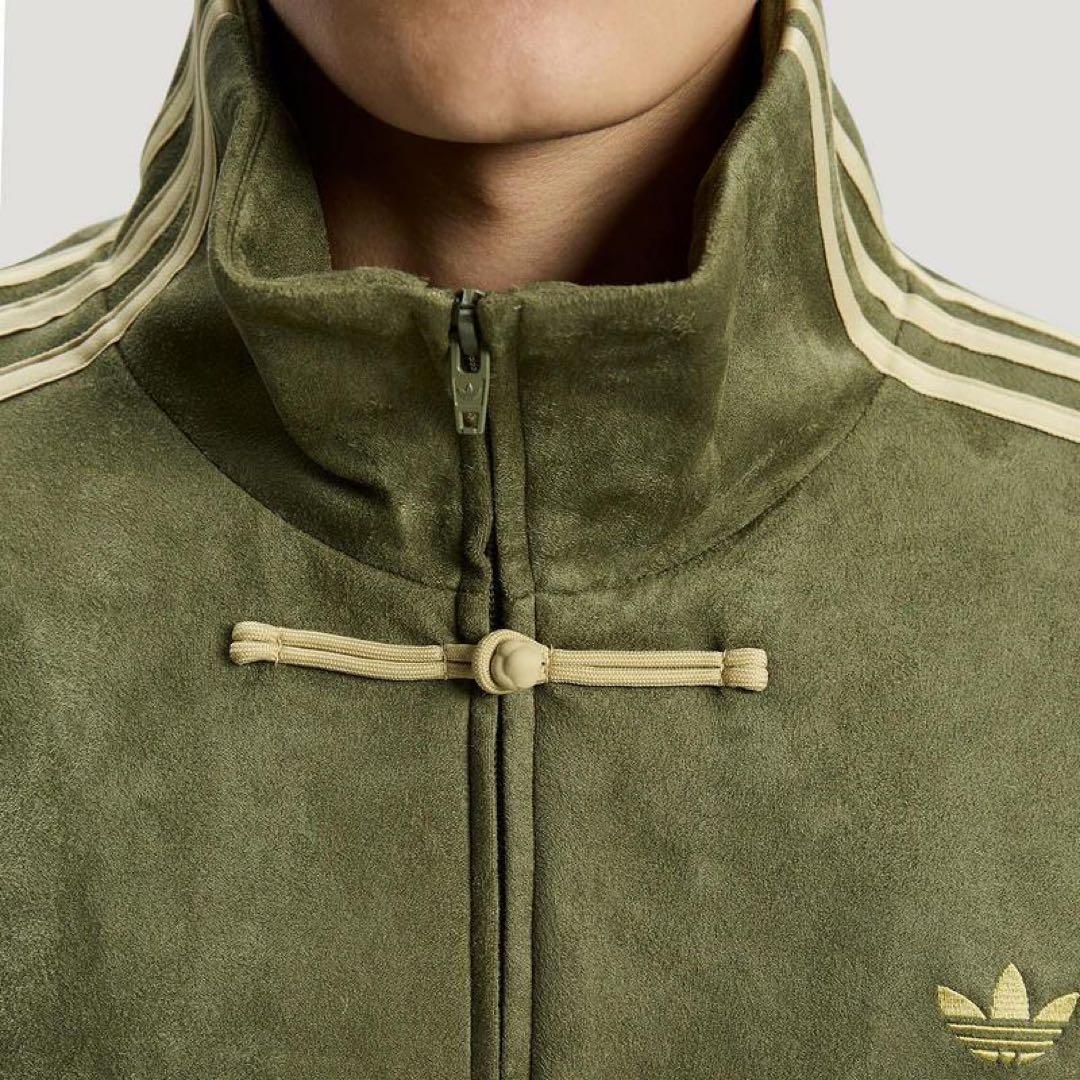 L adidas originals スエード トラックジャケット 緑　海外限定