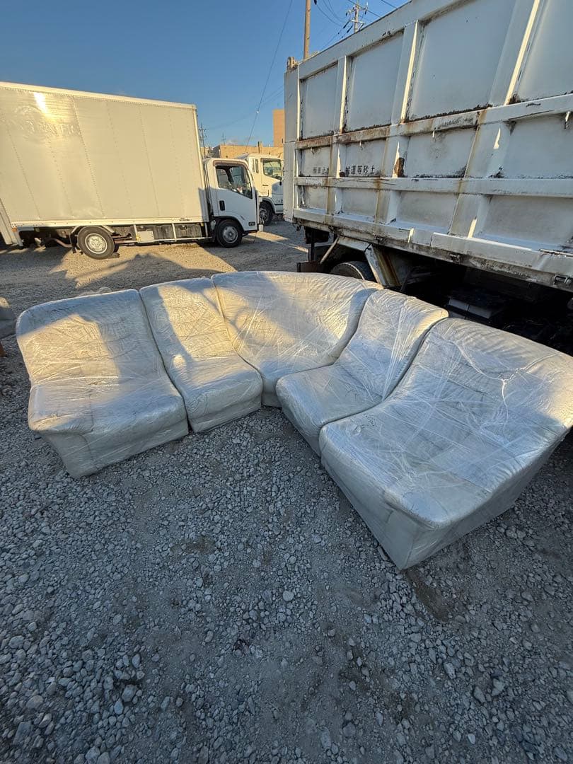 未使用 ホワイト コーナーソファ