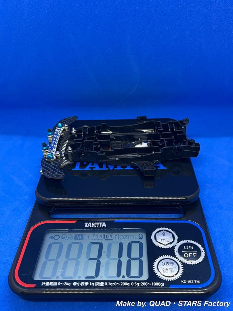 【ミニ四駆・MA用】2軸ATピボットバンパー　30周年／シルバー　フルカーボン