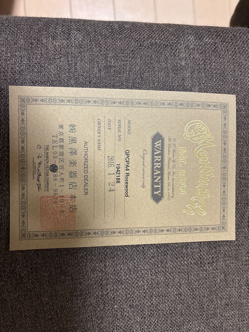 Martin & Co. アコースティックギター GPCPA4 Rosewood