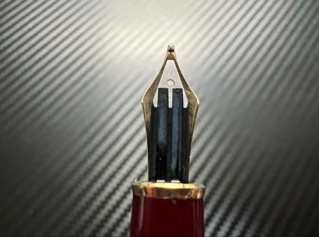 モンブラン マイスターシュテュック 144 万年筆 M 中字 ボルドー 中白