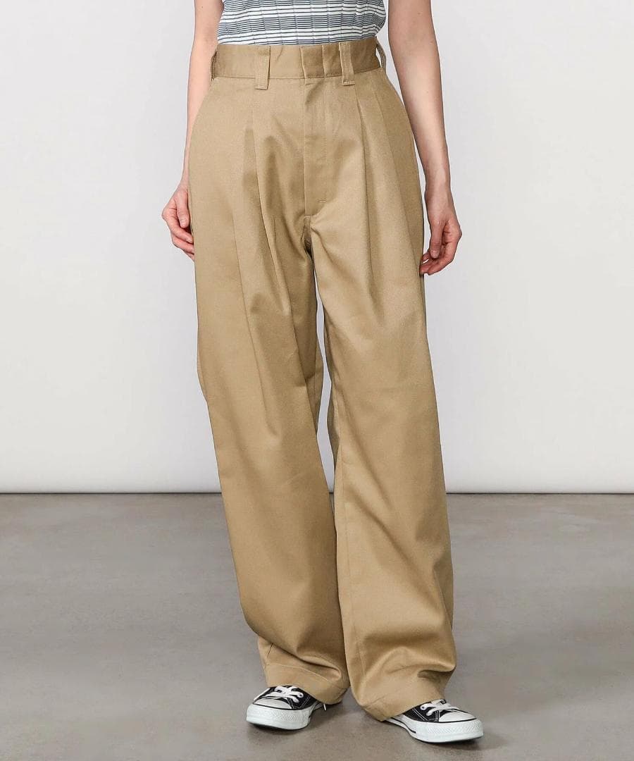 美品✨ ザ シンゾーン 36 TOMBOY PANTS ベージュ タック チノ