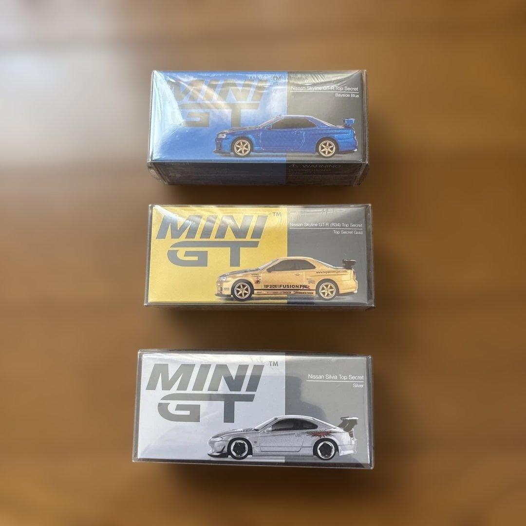 MINIGT 3台 セット まとめ売り TOP SECRET R34 シルビア
