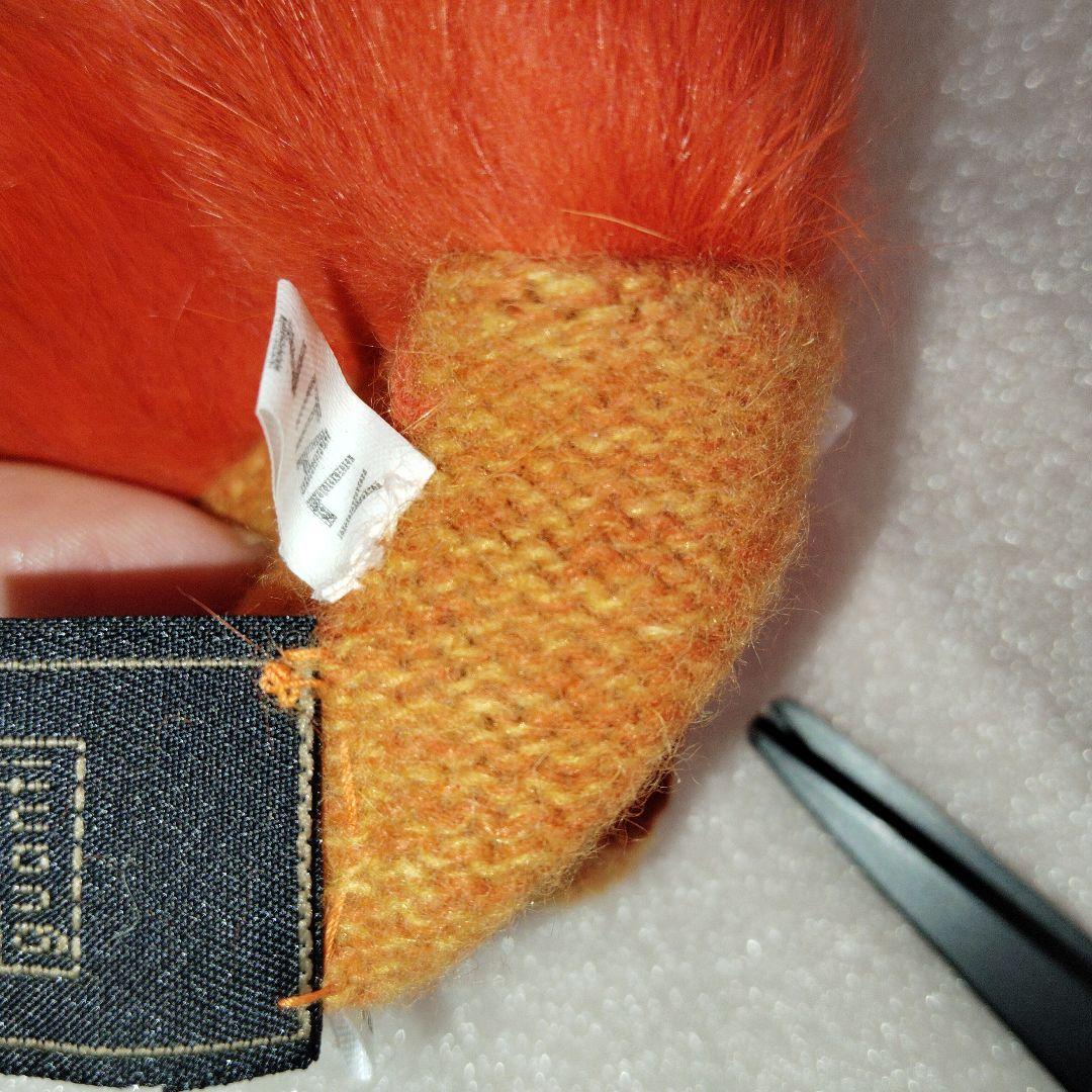 新品未使用タグ付 FENDI フェンディ ファー付手袋 オレンジ