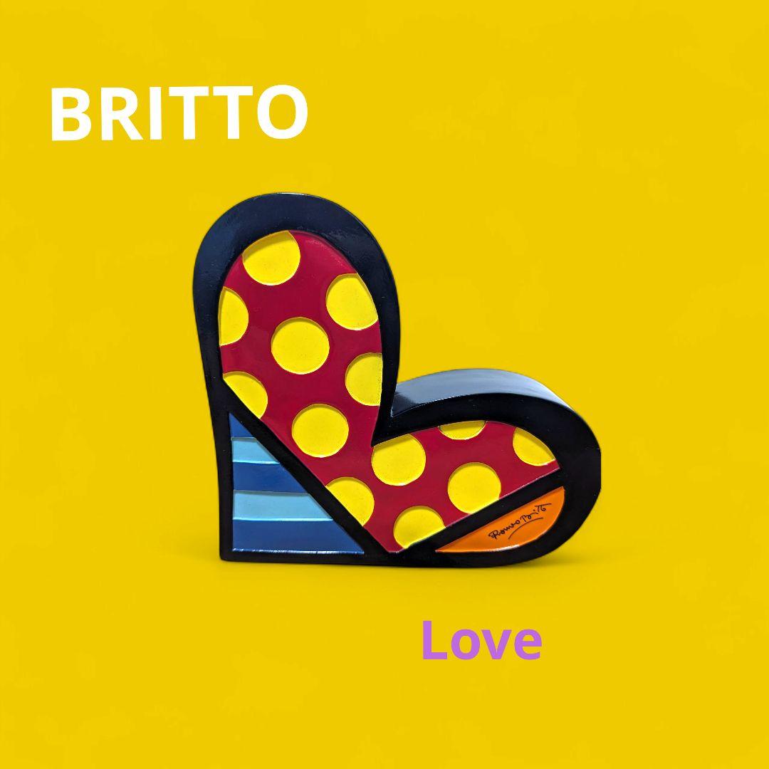 ROMERO BRITTO ハート型貯金箱