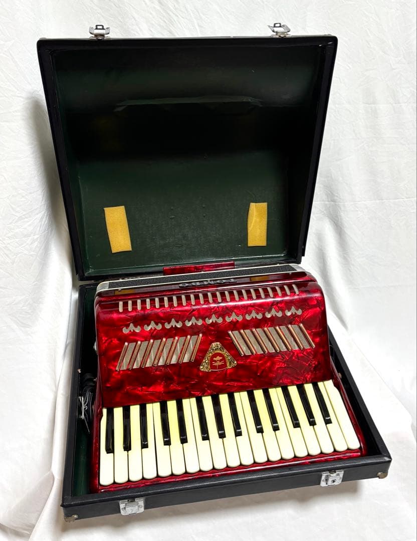 【音出し確認済】TOMBO アコーディオン B-323 BASS 32KEYS