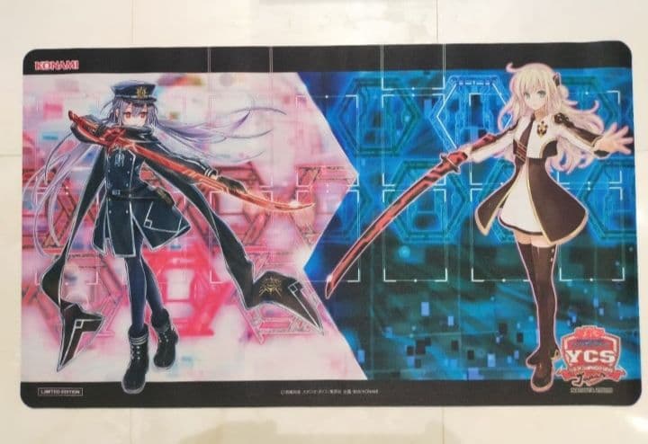 YCSJ 遊戯王 閃刀姫 ロゼ レイ プレイマット デュエルセット2